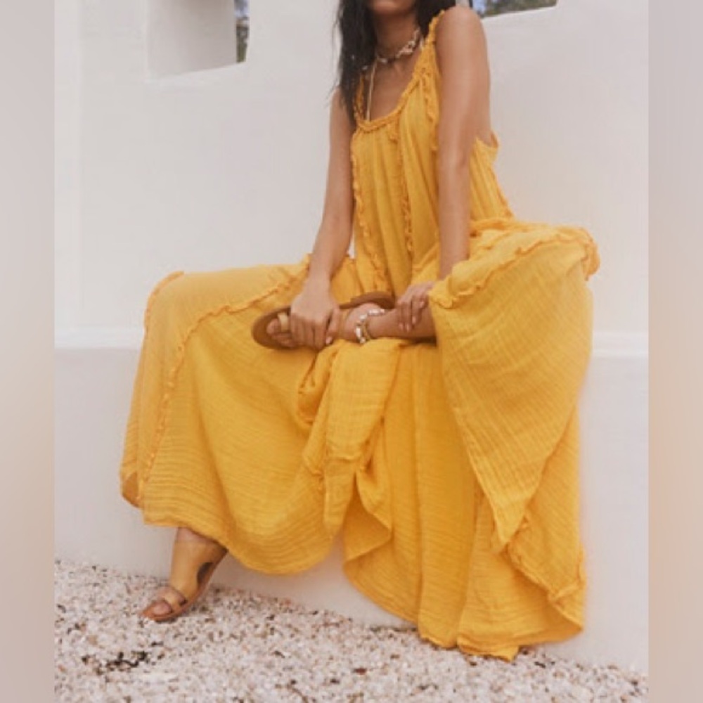Free People McKinley Gauze Maxi, Size XL